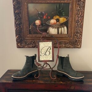 Toms Green Camouflage Chelsea Boots